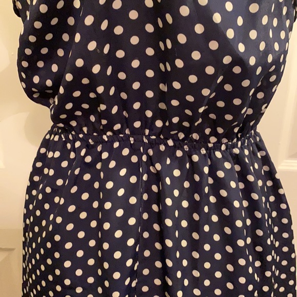 Papaya | women’s dress | polka dot | blue-white | small - Picture 6 of 6